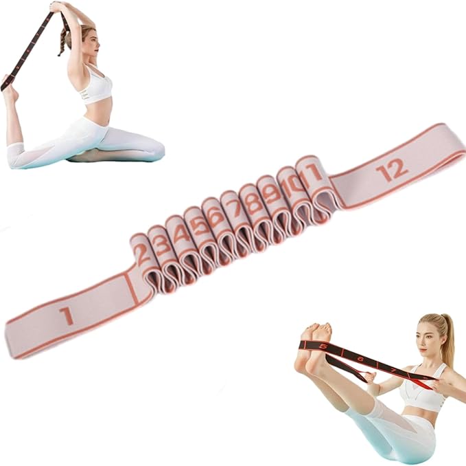 Fitness Resistance Band for Stretching and Yoga, Resistance Bands with Handles for Arms, Fashion Puller Exercise, Adjustable Bands for Full Body Stretching Shaping