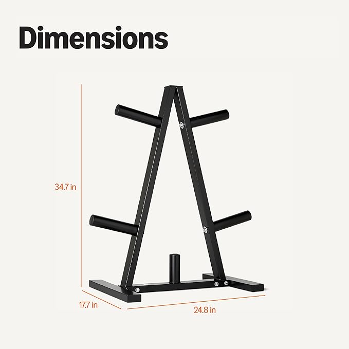 Amazon Basics Weight Plate Tree Rack