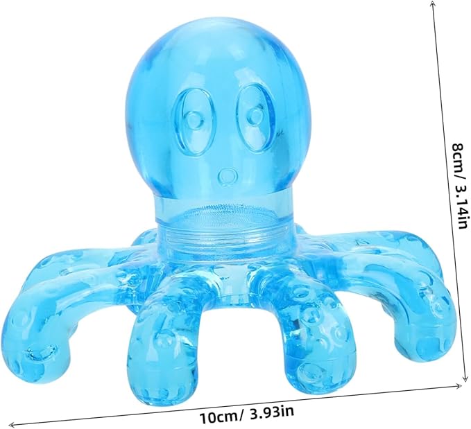 2 Pack Handheld Octopus Head Massager for Scalp Neck Shoulder and Body Portable Lightweight Therapeutic Massage Tool for Fatigue Relief and Improved Circulation