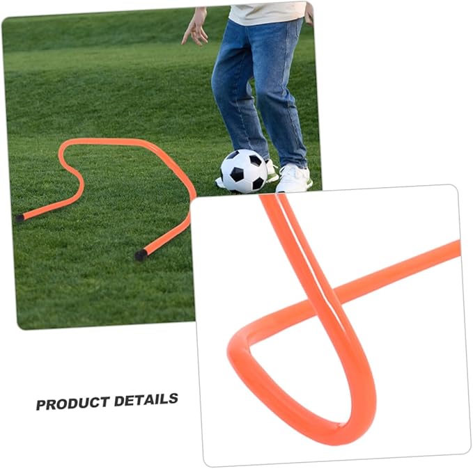 GALPADA 4pcs Speed Hurdles Set 15cm Plastic Agility Track Hurdles for Football Basketball Training Youth Sports Conditioning Equipment
