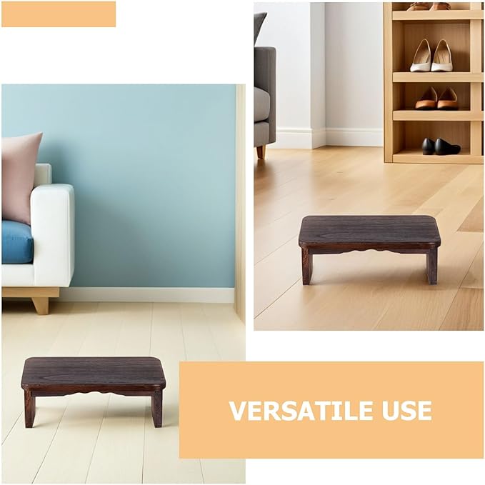 Cabilock Meditation Bench: Prayer Kneeler Wooden Kneeling - Portable Zen Stool Solid Wood for Meditation Tearoom and Worship Church Use