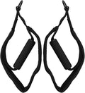 Double Loop Pilates Straps, Non-Slip Pilates Foot Straps and Resistance Bands, Adjustable Leg Loops for Pilates Reformer Equipment, 2-Pack, Black