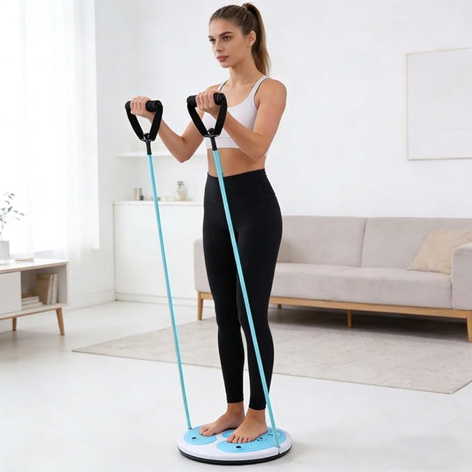 Twist Waist Disc,Waist Workout Core & Ab Exercise | Core Twisting Disc with Calorie Count - for Home Gym Office Fitness Enthusiasts Beginners Post-Partum Individuals