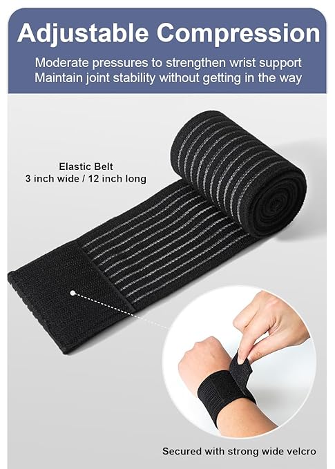 2 Pack Wrist Brace Wrist Straps for Weightlifting, Wrist Wraps Lifting Straps Wrist Brace for Working Out Gym Accessories for Men & Women