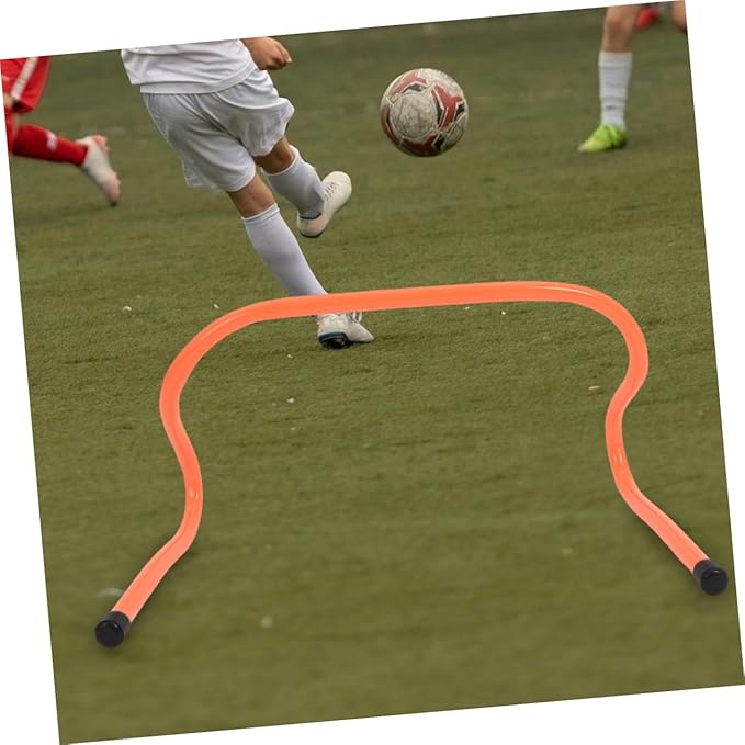 4Pcs Speed Training Hurdles Durable Plastic Agility Hurdles for Soccer Football Height Wear Resistant Sports Equipment for Jumping Agility Drills