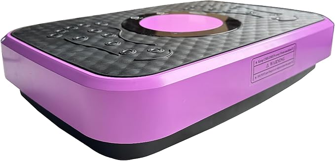Vibration Plate Fitness Platform with Remote Control, 120 Speed Levels, Pink, Whole Body Exercise Machine for Weight Loss and Muscle Toning