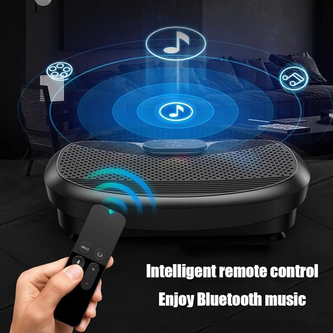 4D Vibration Plate Exercise Machine,Motion Vibration Platform,Portable,Adjustable Speed,for Home Office Fitness