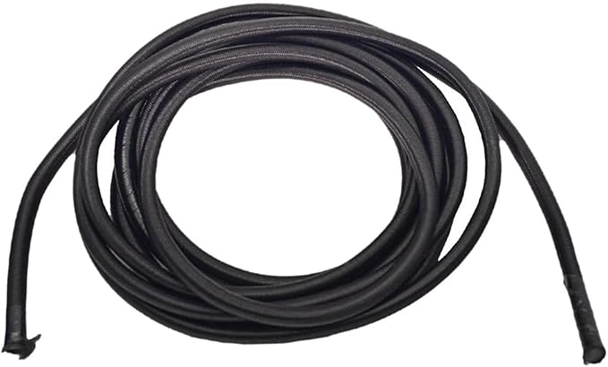 Rowing Machine Elastic Rope Replacement Cord, 158in Black for 500/550