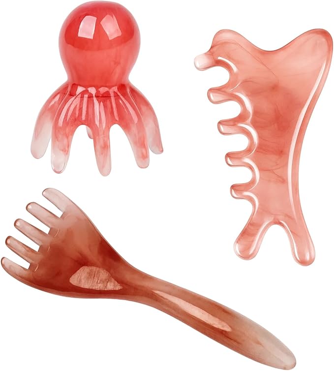 3 Set of Scalp Massager Tool, Manual Scalp Massagers,Head Spa Equipment, Advanced Resin for Relaxation and Hair Care