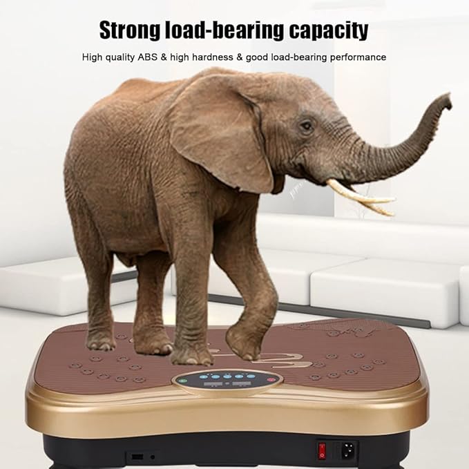 Vibration Plate Exercise Machine 99 Levels Vibration Exercise Machine with Resistance Bands 330lbs Loading Whole Body Shaper Oscillating Vibration Platform
