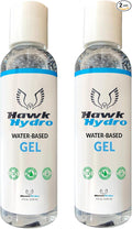 HawkHydro 4oz Water-Based Massage Emollient Gel, Professional Multi-Modality Therapy Gel for IASTM Scraping, Cupping & Taping, Skin Emollient for Deep Tissue, Pack of 2