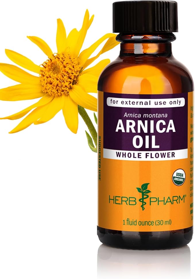 Herb Pharm Certified Organic Oil, Arnica, 1 Fl Oz