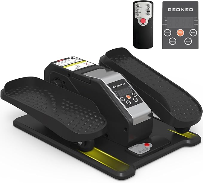 Under Desk Elliptical Machine, Electric Elliptical Exerciser for Senior, Quiet and Small Electric Seated Pedal Exerciser for Home with Remote Control and 12 Adjustable Speeds