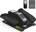 Under Desk Elliptical Machine, Electric Elliptical Exerciser for Senior, Quiet and Small Electric Seated Pedal Exerciser for Home with Remote Control and 12 Adjustable Speeds
