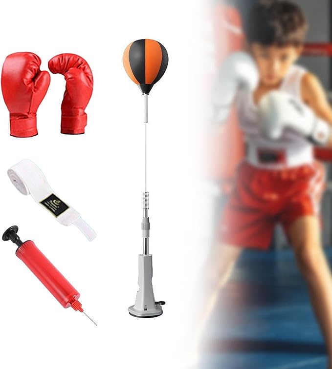 Boxing Reaction Ball Adjustable Hand Eye Coordination Training with Air Pump Punch Practice Workout Punching Ball Boxing Gear