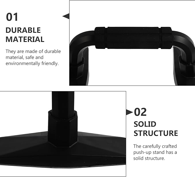 TOYANDONA Push-up Stands Hand Grips H-shaped Small Push-up Brackets Arm Strength Training Tools for Home Workout Fitness Equipment