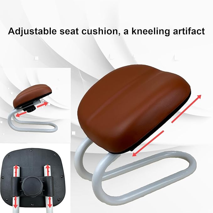 Meditation Stool, Adjustable Kneeling Bench,with Sponge Cushion Meditation Stool Bench Seat, Meditation Accessories, Non-Slip Leg Sleeve, Portable Chair for Home Yoga Studio