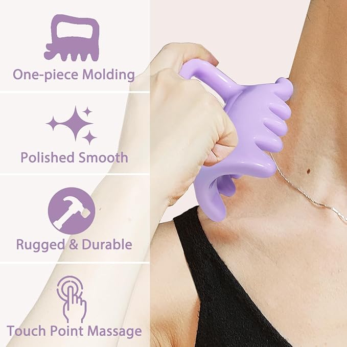 Large Fascia Massage Blaster Tool for Cellulite, Myofascial Release, Muscle Knots, Trigger Points, Cellulite Massager Tool for Body Tension Relief Promote Lymphatic Circulation Purple