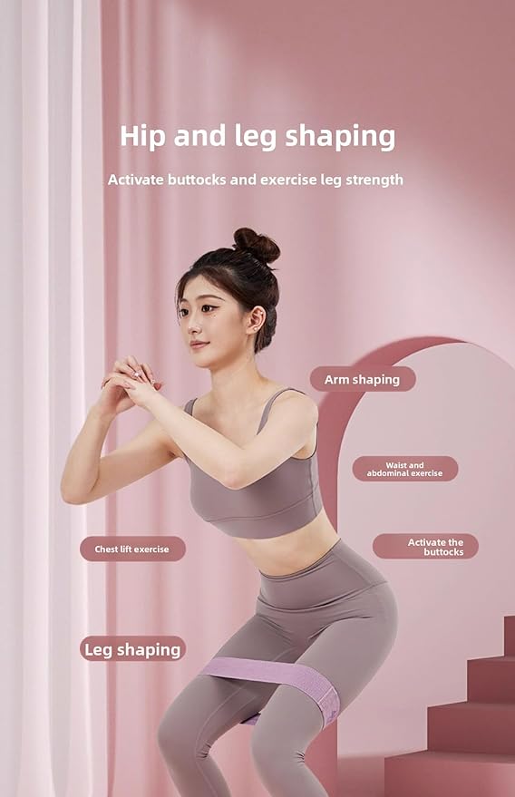 Tribe Lifting Fabric Resistance Bands for Glutes & Legs | 4 Fabric Workout Bands Set | Thick Booty Bands for Squats, Lunges, Hip Training, Physical Therapy & Home Workouts
