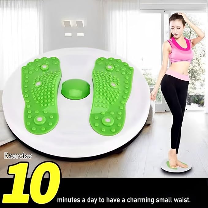 Twister/Ab Twister Board for Exercise Waist Twisting Disc Waist Whisper Foot Massage Twist for Fitness Losing Weight Indoor Outdoor Sports Equipment (12 in)