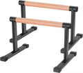 Wooden Parallettes Bars - Push Up Bars Calisthenics Equipment for Handstand Training