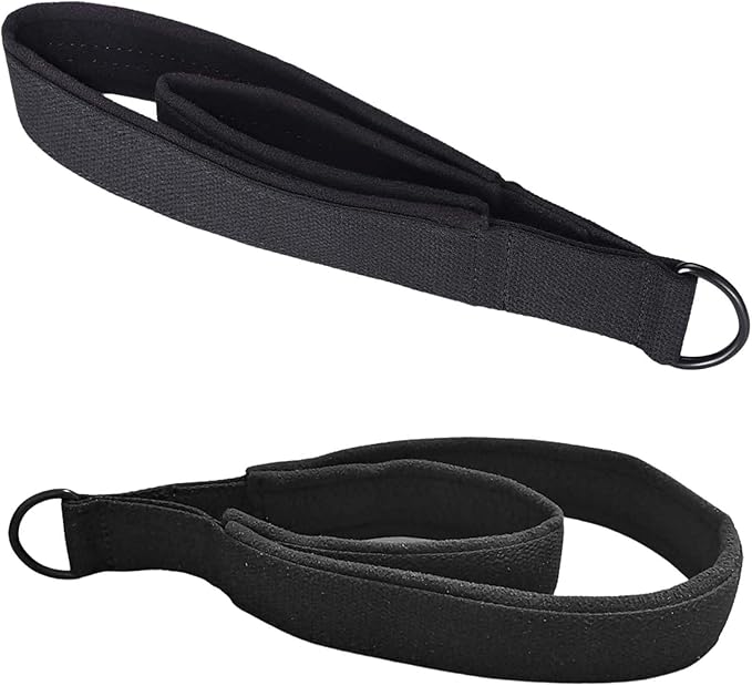 Yoga Pilates Straps Double – Set Of 2 Fitness Stretch Bands, Durable Reinforced Webbing Material, Hand And Foot Design, Secure Grip Support, Flexibility And Strength Training Equipment