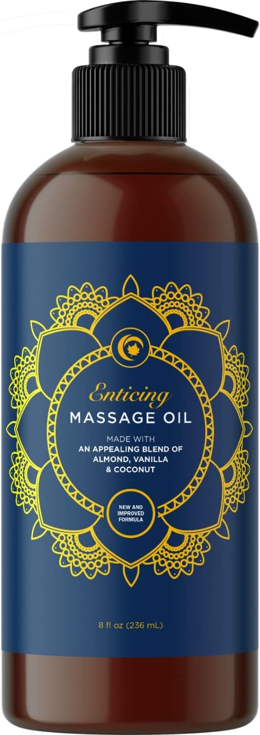 Alluring Massage Oils for Massage Therapy - Maple Holistics Massage Oil Kit with Aromatherapy Lavender Massage Oil Plus Vanilla Massage Oil for Sensual Aromatherapy Made with Pure Essential Oils