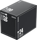 3-in-1 Plyometric Box, Jumping Exercise Equipment Trainer with Non-Slip Surface for Workout Training, Pro-Duty HIIT Exercise Foam Plyo Box, Home Gym