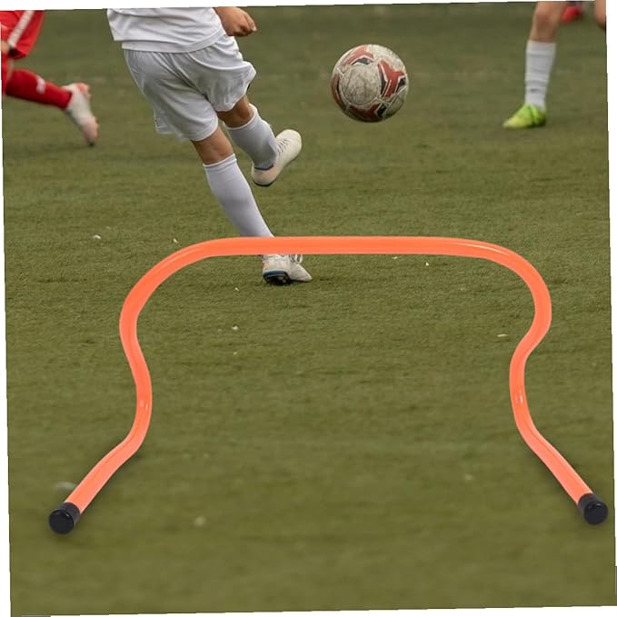 Cabilock 4pcs Agility Training Hurdles 15cm Plastic Speed Hurdles for Soccer Football Track Practice Sports Conditioning Equipment