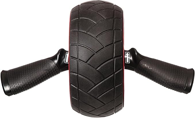 Iron Gym IRG013 Speed Abs Complete Ab Workout System, Abdominal Roller Wheel, 9.4 x 3.6 x 7.9, Black/Red