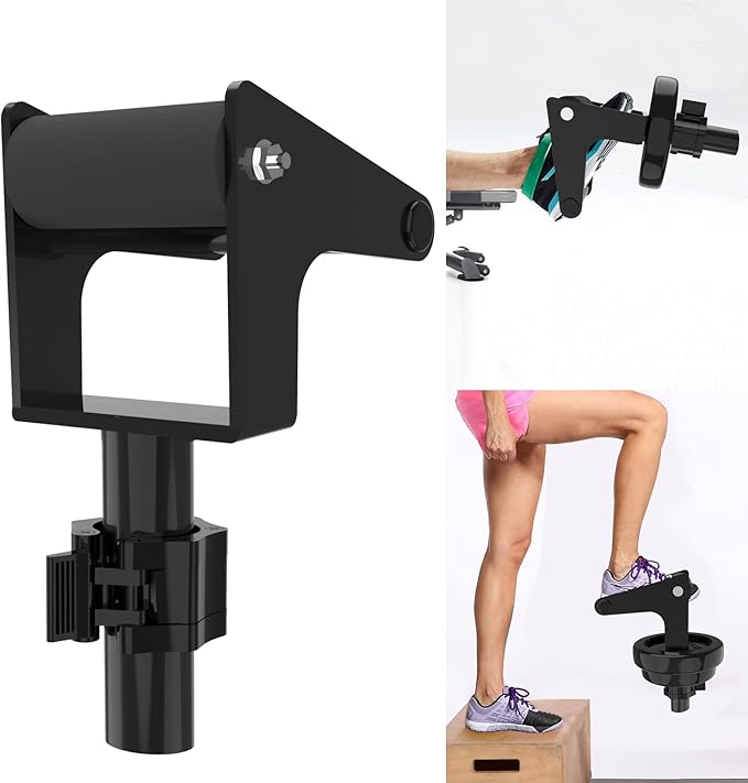 Tib Bar Single Foot Tibialis Trainer Bar Tibialis Trainer Calf Raise Machine,Professional Single Foot Tibialis Anterior Exercise Equipment for Strengthening Calves/Shins and Ankle（Black
