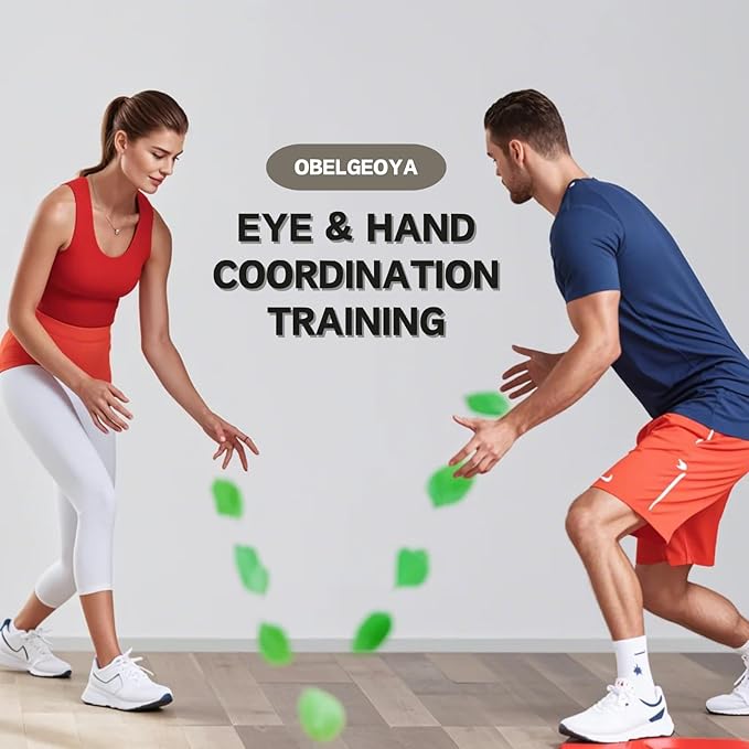 Reaction Balls 4 Pack, 2.2-2.8 Inch - Hand-Eye Coordination Trainer, Reflex & Agility Training Equipment for Baseball, Handball, Sports & Fitness for Outdoor Fun, (only for 12+ Adults)