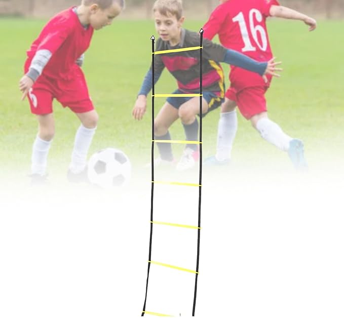 Agility Ladder, Speed Training Equipment and Training Set with Soccer Cones, Running Umbrella and Speed Ladder for Football Basketball Soccer Fitness Kids Youth Adults