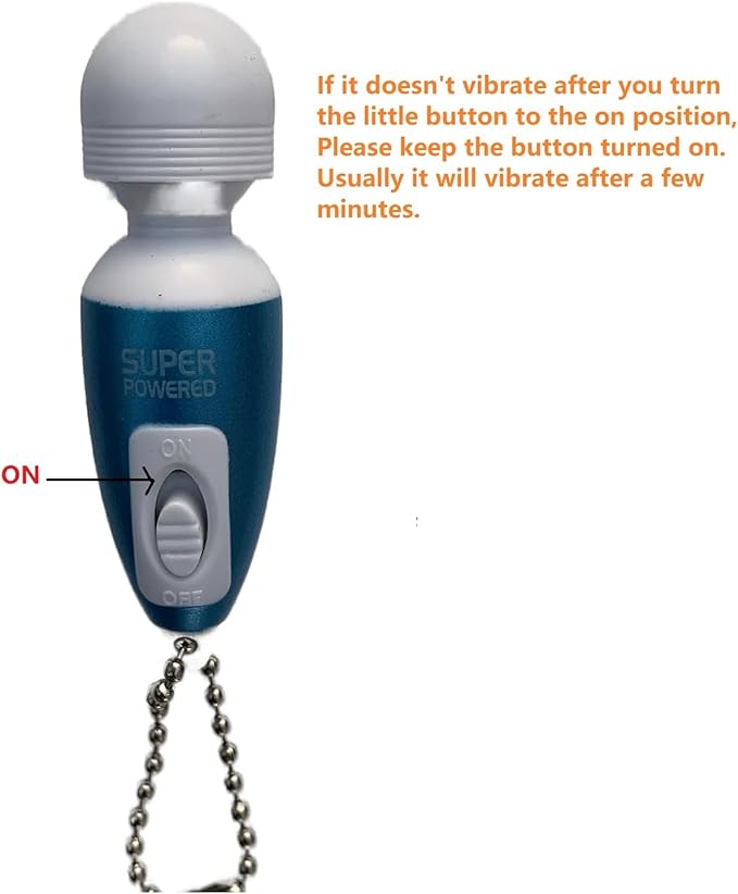 Mini Portable Small Keychain Massage Body Tool Heads Massager Pocket Toy for Neck Shoulder Face Back Muscles (2PK Blue)