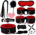 10 Piece Red Soft Nylon Indoor Exercise Set, Pilates Home Training Auxiliary Equipment, Couple Gift