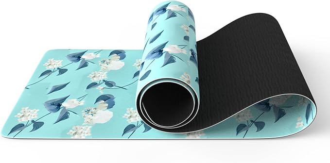 FOLAI Extra Thick Yoga Mat 6mm，pilates mat thick - Non-Slip Exercise Mat for HIIT, Pilates & Home Workouts & Workout with Free Carry Strap