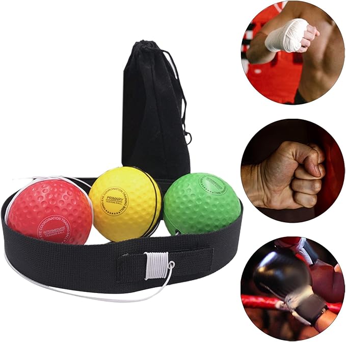 Adjustable Boxing Reflex Ball Set for Speed and