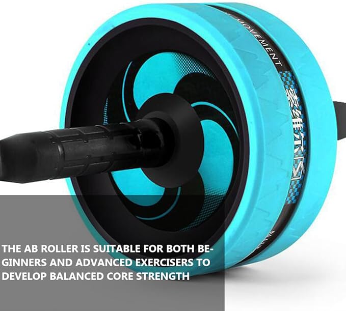 UPKOCH Ab Roller Wheel Exercise Roller Wheel Set with Knee Pad and Jump Rope for Core Strength Training and Abdominal Workouts at Home and Gym