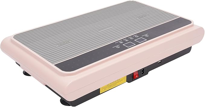 Vibration Plate Exercise Machine, Power Vibrating Plate with LCD Display, Home Multifunctional Vibrate Fitness Platform, Whole Body Workout Equipment for Living Room, Bedroom, Office