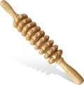 Wood Therapy Massage Roller Stick with Release Myofascial Trigger Points, Massager Tool for Cellulite Reduction, Muscle Tension and Lymphatic Drainage Physical Therapy Recover (Wood)