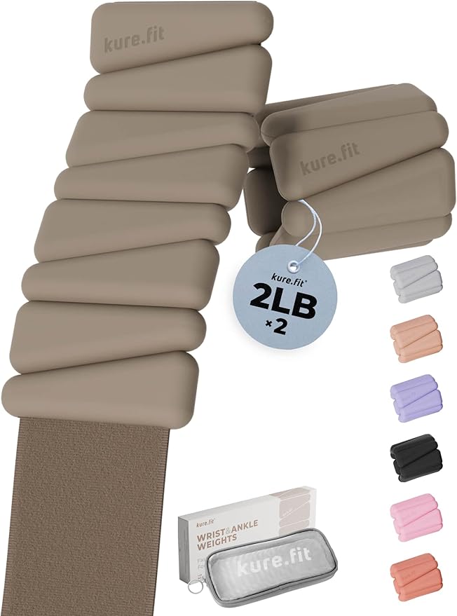 Pilates Weight | Wrist & Ankle Weights for Women | Weighted Bangles | 1LB/ 2LB Each (Set of 2)