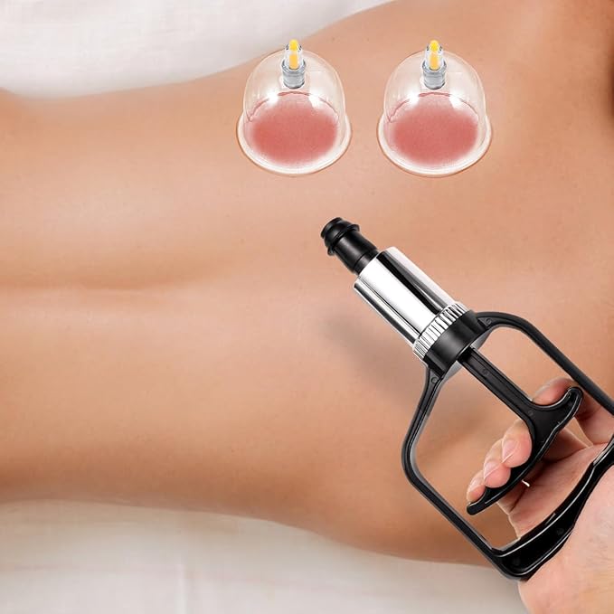 Garneck Manual Cupping Pump Handheld : Vacuum Suction Hand Replacement Pump for Cupping Therapy Back Massage - Adjustable Pressure Suction for Home Salon Spa Use