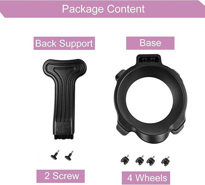 Exercise Ball Chair Stand with Backrest, Rolling Active Sitting Chairs Base, Stability Yoga Ball Chair Base for Core Strength/Sitting Balance