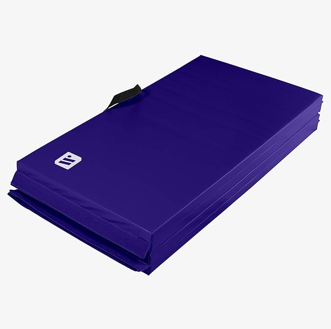 We Sell Mats - 4 ft x 8 ft x 2 in Premium Personal Fitness & Exercise Mat for Home Workout - Lightweight and Folds for Carrying – All Purpose Home Gym Mat – Thick Mat for Yoga, Pilates, Stretches