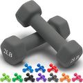 Portzon Weights Dumbbells 10 Colors Options Compatible with Set of 2 Neoprene Dumbbells Set,1-15 LB, Anti-Slip, Anti-roll, Hex Shape