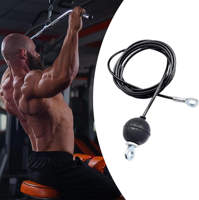 Fitness Pulley Cable Fitness Exercise Attachment Workout Equipment Cord Strength Training Practical Steel Wire Rope Accessory