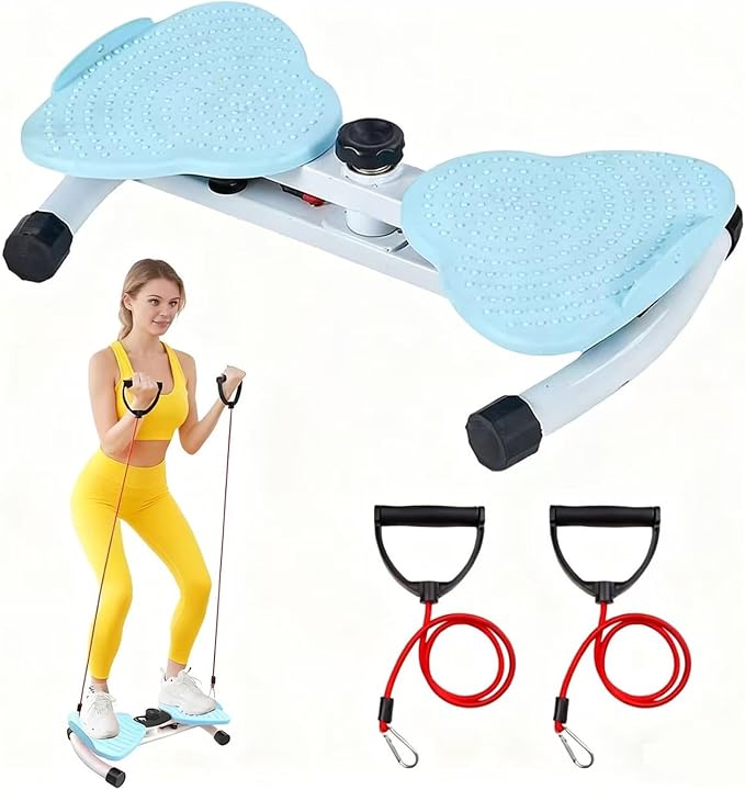 Waist Twister Machine Exercise Fitness Tool, Ab Machine Board with 330 lbs Weight Capacity & 20dB Ultra-Quiet, Foot Massage Design, Noiseless Home Gym Exercise Workout Equipment for Women Men