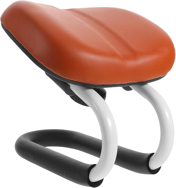 Meditation Bench: Kneeling Chair with Non-Slip Base - Soft PU Leather Stool - Adjustable Height Cushion for Prayer Home Studio Portable