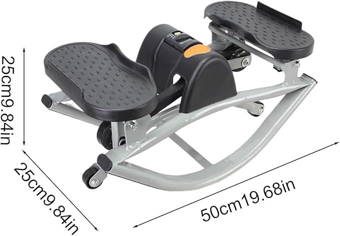 Rock Stepper Side to Side, Rock Stepper Machine, Lateral Rocking Steppers, Portable Fitness Steppers Workout Machine, Compact Rocker SteppersWorkout Exercise Equipment, for Knees Joints Legs Glutes
