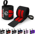 TECEUM Weightlifting 18" & 12" Wrist Wraps with Thumb Loop – Heavy Duty Wrist Workout Braces for Men and Women – Ideal for Powerlifting, Strength Training, Bodybuilding